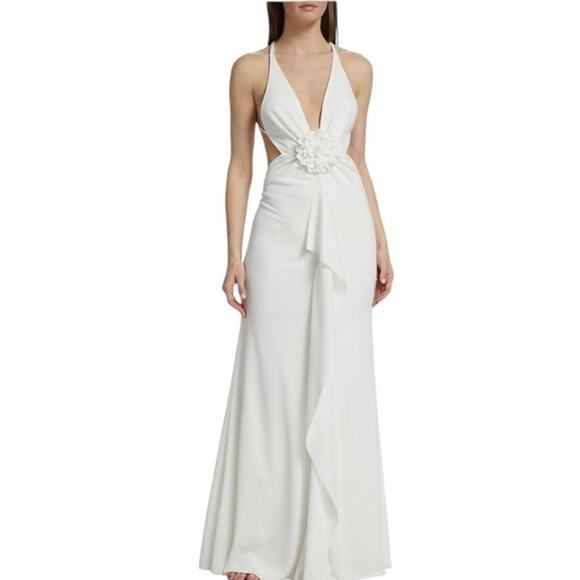 Ronny Kobo X Free People White Backless Gown Small - Picture 6 of 14